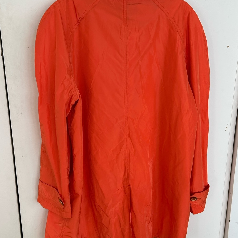 Lauren Ralph Lauren Orange Trench Coat - Picture 2 of 2